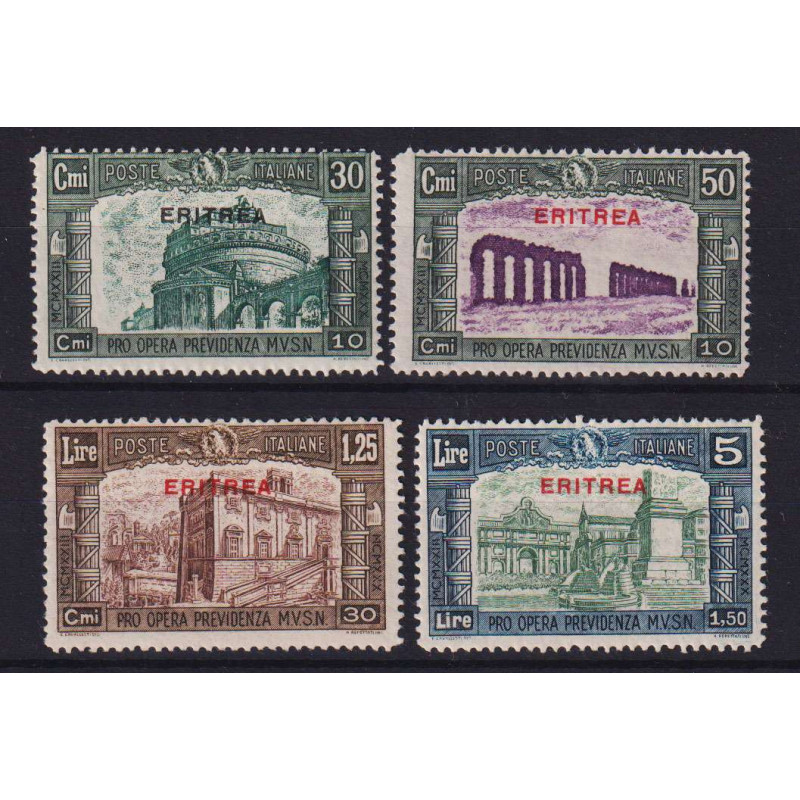 COLONIE ERITREA 1930 MILIZIA III 4 V. G.I MNH**  | Filatelia Meloni