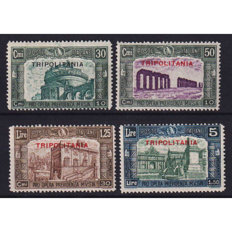 COLONIE TRIPOLITANIA 1930 MILIZIA III 4 V. G.I MNH**  | Filatelia M...