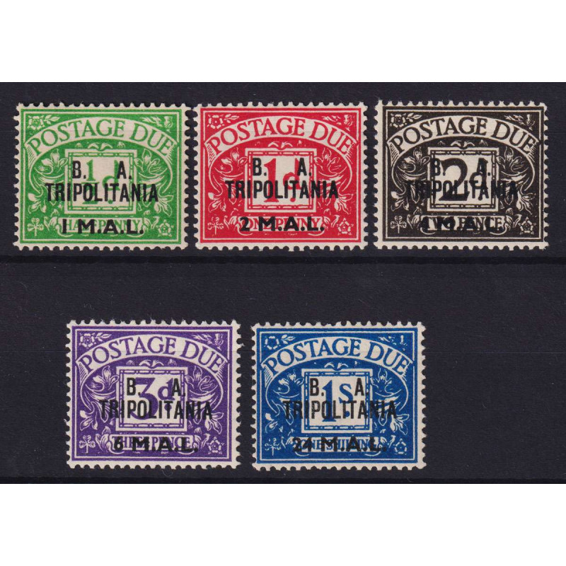 OCCUPAZIONI TRIPOLITANIA 1950 SERIE COMPLETA B.A 5 V. G.I MNH**  | ...