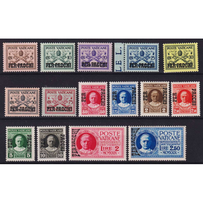 VATICANO 1931 PACCHI POSTALI 15 V. G.I MNH**  | Filatelia Meloni