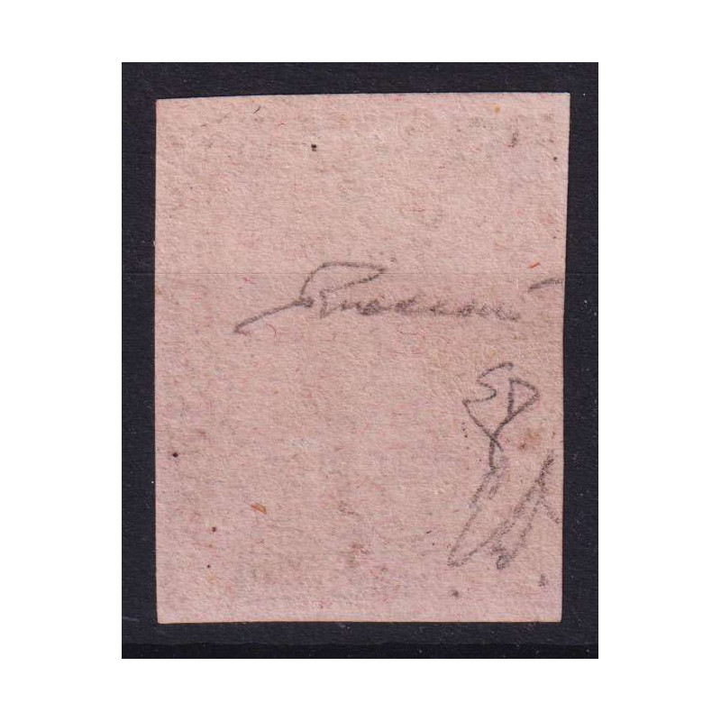 PARMA 1852 GIGLIO 15 CENTESIMI ROSA N.3a G.O MLH* 2 CERT. MARGINATO...