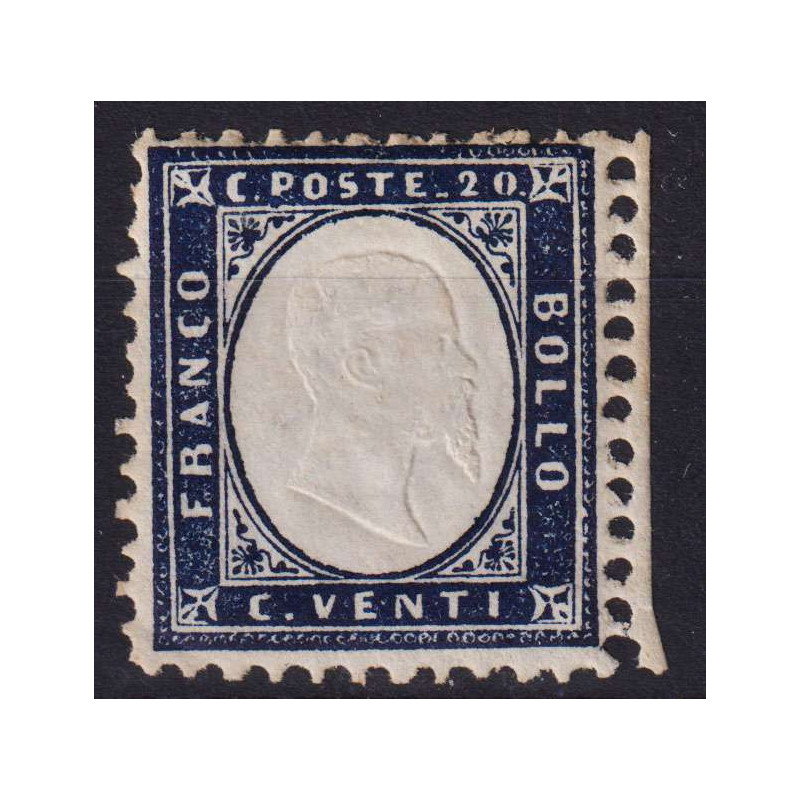 REGNO D'ITALIA 1862 20 CENTESIMI N.2 G.I MNH** CENTRATO  | Filateli...