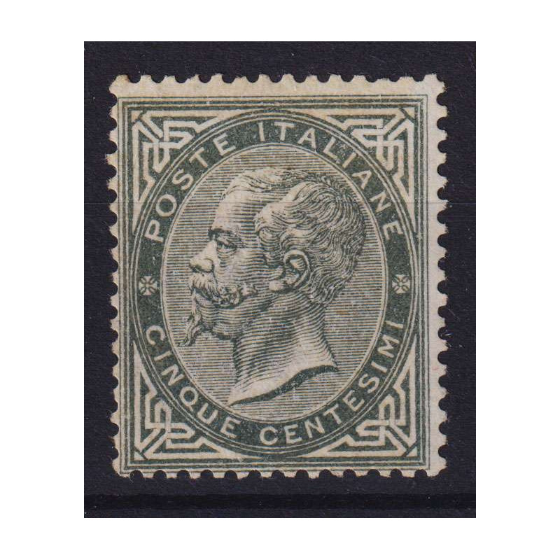 REGNO 1863-65 5 CENTESIMI DE LA RUE LONDRA N.L16 G.O MLH* CERT.  | ...