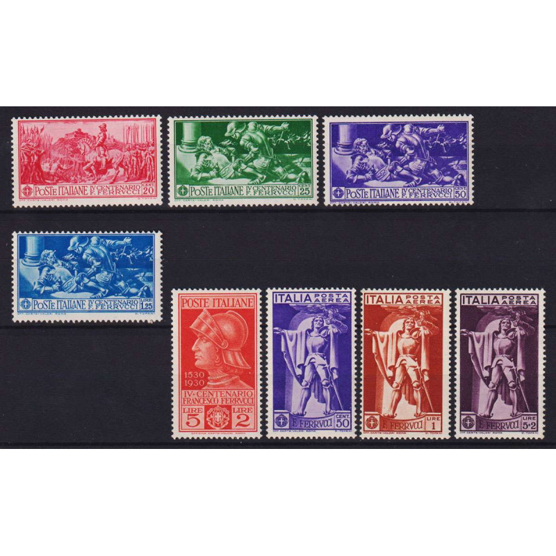 REGNO 1930 FERRUCCI 8 VALORI G.I MNH**  | Filatelia Meloni