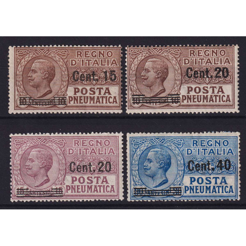 REGNO 1924-25 POSTA PNEUMATICA 4 V. G.I MNH**  | Filatelia Meloni