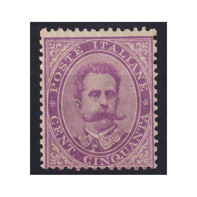 REGNO 1879 UMBERTO I 50 CENTESIMI N.42 G.I MNH**  | Filatelia Meloni