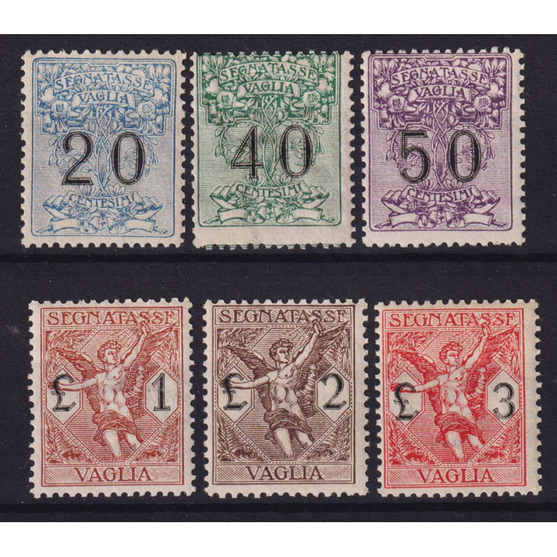 REGNO 1924 SEGNATASSE PER VAGLIA 6 V. G.I MNH** CENTRATI  | Filatel...