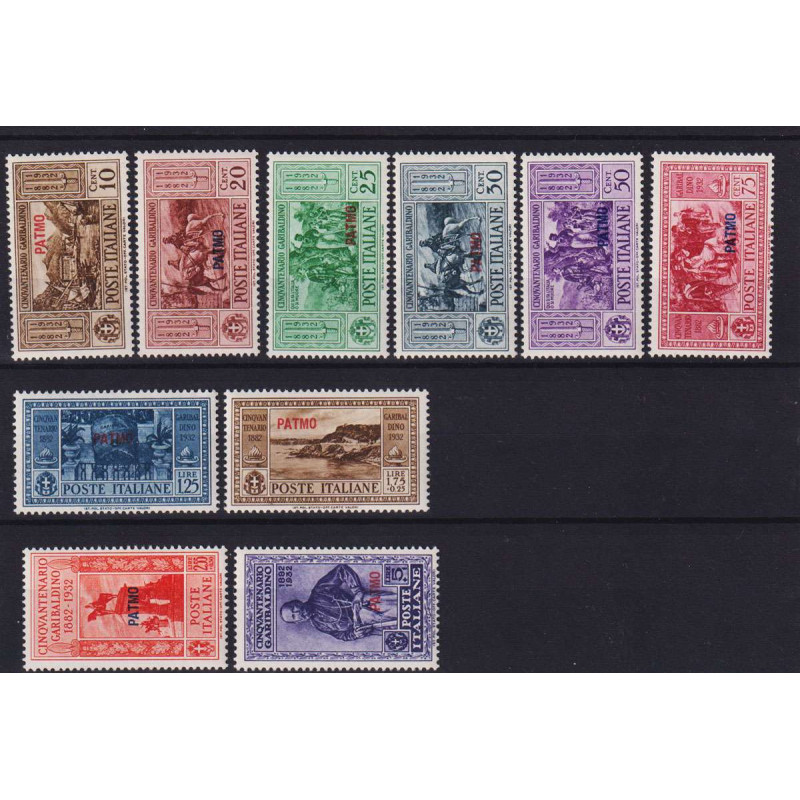 COLONIE EGEO PATMO 1932 GARIBALDI 10 V. G.I MNH**  | Filatelia Meloni