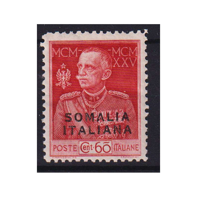 COLONIE SOMALIA 1925-26 GIUBILEO DEL RE 60 CENT. DENT. 11 N.67 G.O ...