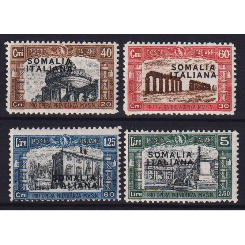 COLONIE SOMALIA 1927 MILIZIA I 4 V. G.I MNH**  | Filatelia Meloni