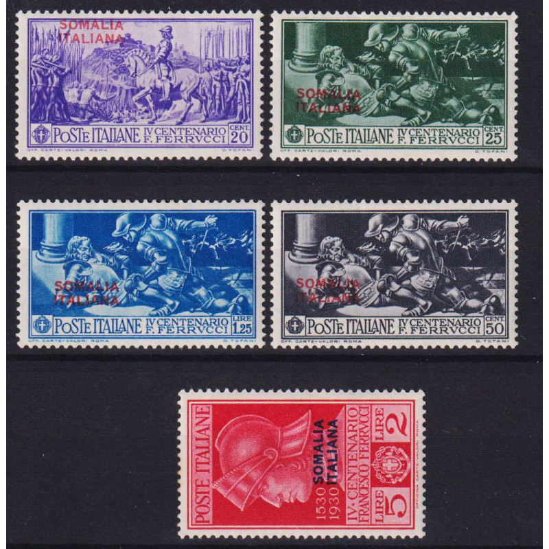 COLONIE SOMALIA 1930 FERRUCCI 5 V. G.O MH*  | Filatelia Meloni