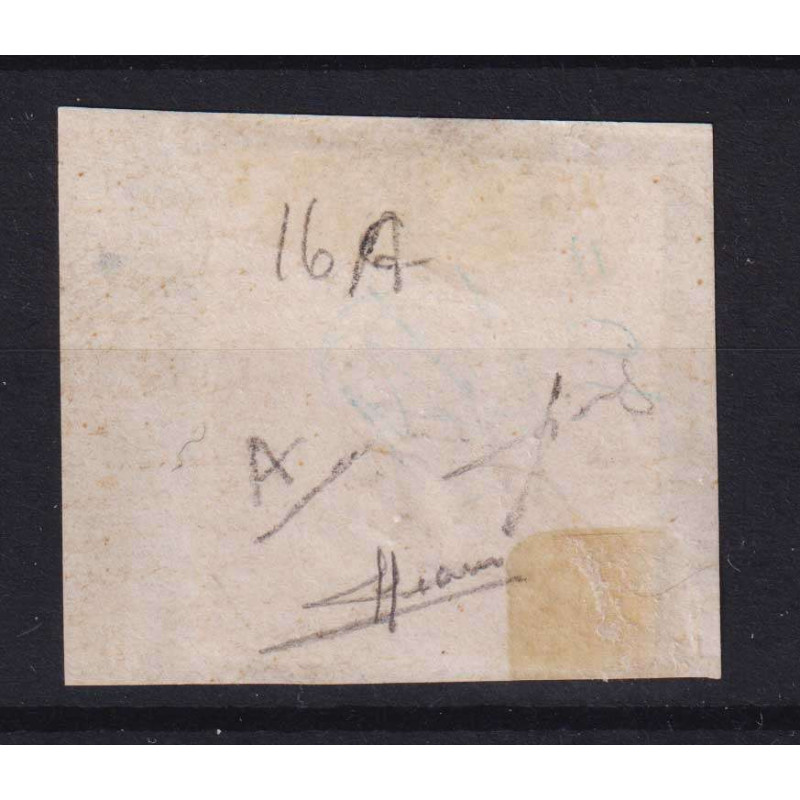 SARDEGNA 1857 40 CENTESIMI ROSSO SCARLATTO N.16A USATO SIGLATO  | F...