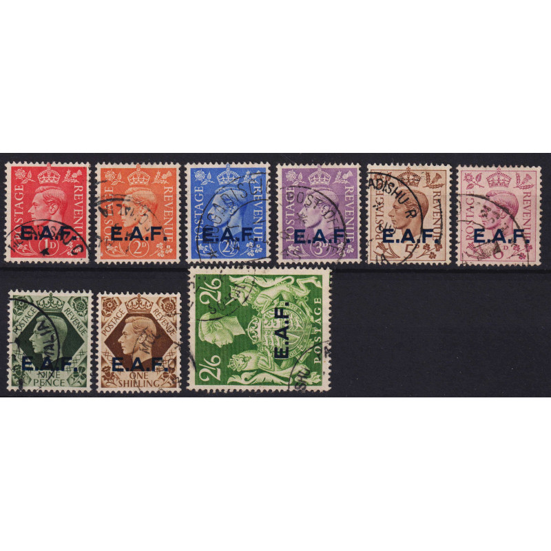 OCCUPAZIONI SOMALIA E.A.F. 1943-46 SERIE COMPLETA N.1-9 USATI  | Fi...