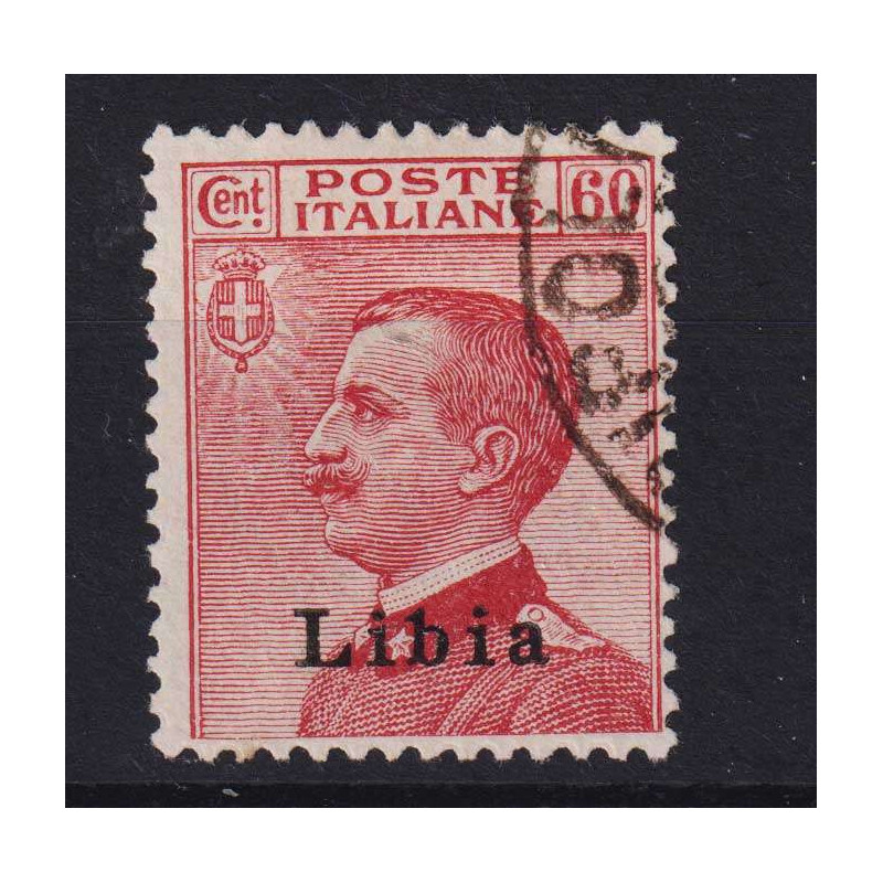 COLONIE LIBIA 1917-18 MICHETTI 60 CENTESIMI N.19 USATO  | Filatelia...