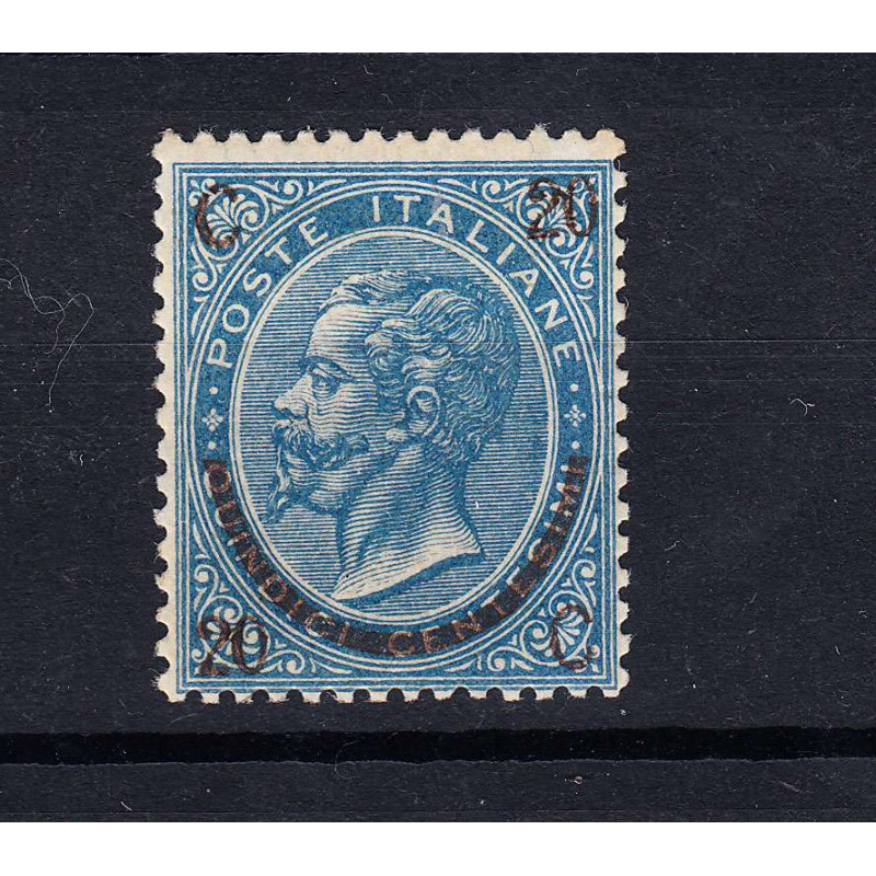 REGNO D'ITALIA 1865 FERRO DI CAVALLO II TIPO G.I MNH** CERTIF. OTTI...