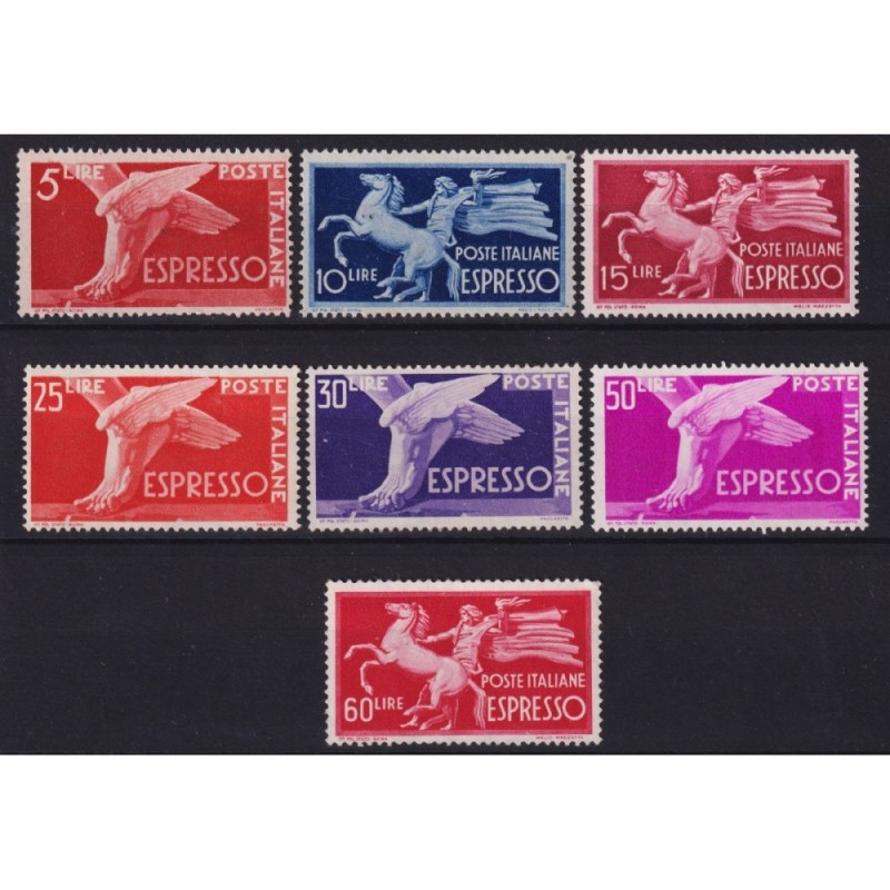 REPUBBLICA 1945-52 ESPRESSI DEMOCRATICA 7 V. G.I MNH** / G.O MH*  |...