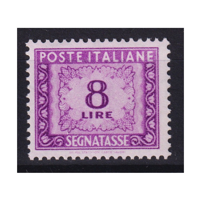 REPUBBLICA 1955-81 SEGNATASSE 8 LIRE STELLE G.I MNH**  | Filatelia ...