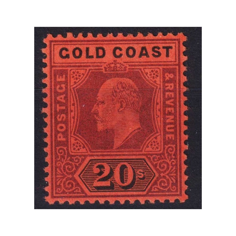 COLONIE INGLESI GOLD COAST 1902 EDOARDO VII 20 SHILLINGS N.48 G.I M...