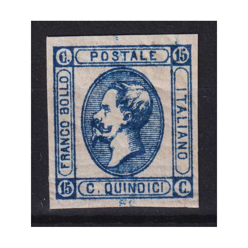 REGNO D'ITALIA 1863 15 CENTESIMI MATRAIRE GOMMA SCREPOLATA G.I MNH*...