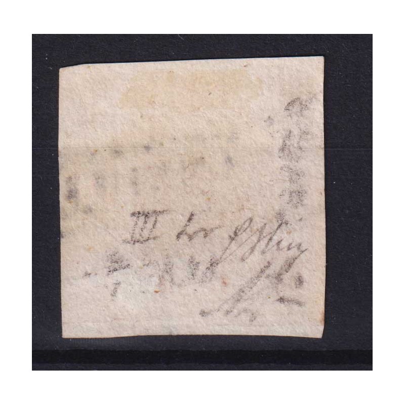 NAPOLI 1858 2 GRANA VARIETA' DI INCISIONE N.6g US. SIGLATO  | Filat...