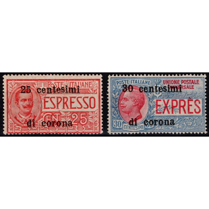 OCCUPAZIONI TRENTO E TRIESTE 1919 ESPRESSI 2 V. G.I MNH**  | Filate...